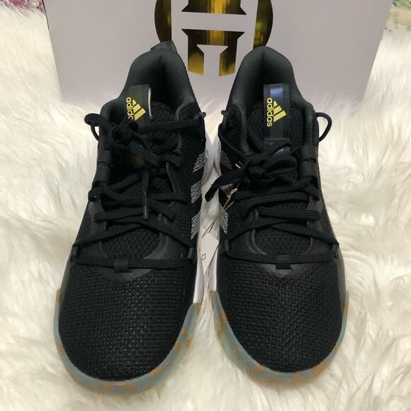 adidas Other - Adidas Harden Stepback Mens‎ Basketball Shoes Sz 8  Black Lace Up Sneakers